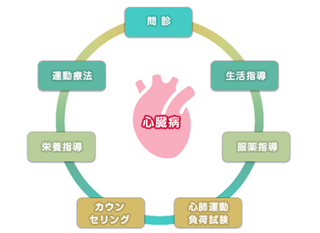 心臓病の治療に関することがわかる図